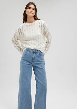 Transparan Beyaz Triko