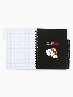 Цена за 2 шт. Блокнот с разделителями А6, 48 листов «Ленивый блокнот»