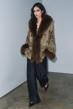 ZW COLLECTION LIMITED EDITION EMBROIDERED KIMONO - Zara фото 4