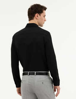 Siyah Slim Fit Uzun Kollu G_mlek - Pierre cardin фото 5