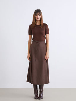 Bisiklet Yaka Kad?n Triko Kazak