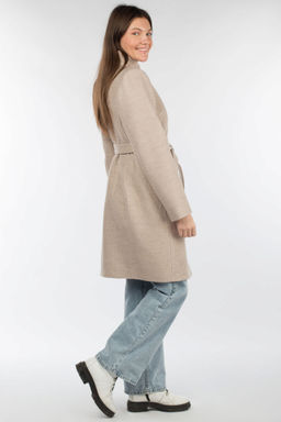 01-10257 Пальто женское демисезонное (пояс)