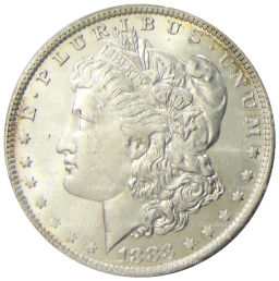 1 доллар 1883 года О США Доллар Моргана