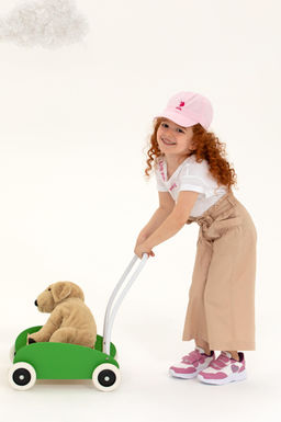 U. S. Polo Assn Брюки песочного цвета для девочек из парусины