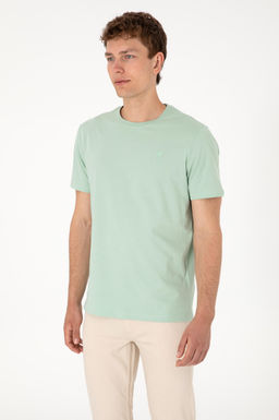 Erkek Regular Fit Bisiklet Yaka Su Ye_ili Basic Ti__rt Sepette S_rpriz _ndirim - U.s. polo assn фото 12