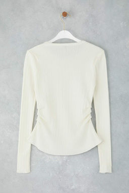 Kemik Merserize Gorunumlu Premium Iplik/Ozel Iplik Drape/Buzgu Detayl? Triko Kazak TWOAW26KZ00041 - Trendyolmilla фото 7