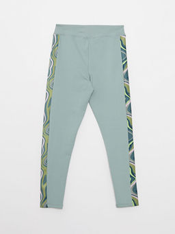 Beli Lastikli Bask?l? K?z ?ocuk Tayt - Waikiki фото 2