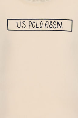 Кремовый базовый свитшот для мальчика Неожиданная скидка в корзине - U.s. polo assn фото 4