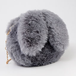 Сумка детская Зайчик, 20?20 см, серая