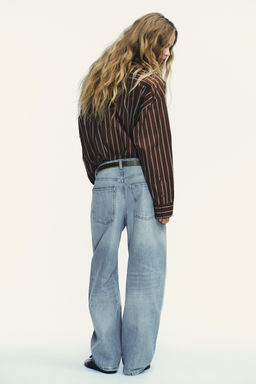 TRF BAGGY BALLOON MID-WAIST JEANS - Zara фото 5