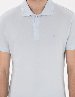 A__k Mavi Slim Fit %100 Pamuk Polo Yaka Basic Ti__rt - Pierre cardin фото 6