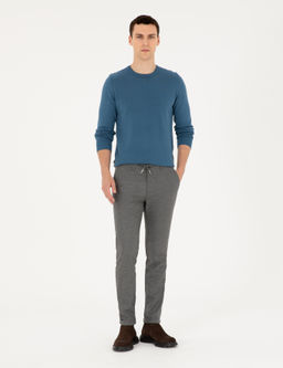 Gri Slim Fit Kanvas Pantolon - Pierre cardin фото 3