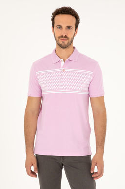 U. S. Polo Assn / Мужская розовая футболка