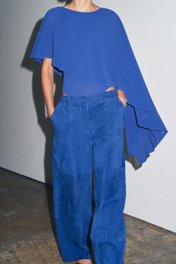 ASYMMETRIC CAPE BODYSUIT - Zara фото 3