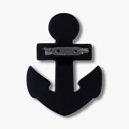 Брошь в виде якоря из пластика и смолы - Модные истории фото 2