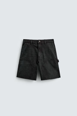 BERMUDA RELAXED FIT BOLSILLO CARPINTERO / Gris oscuro - Zara фото 7