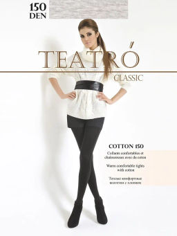 Колготки TEATRO COTON 150 MELANGE серый меланж