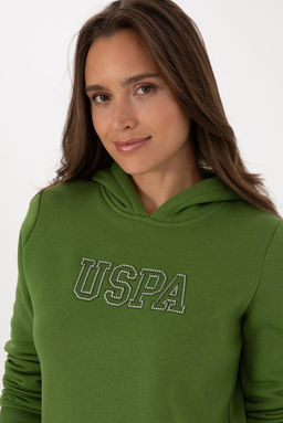 Kad_n Ye_il Basic Sweatshirt Sepette S_rpriz _ndirim - U.s. polo assn фото 2