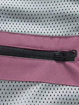 Ветровка женская софтшелл виндстоппер с капюшоном спортивная малинового цвета 9616_1M