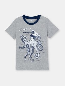 CRB wear/CSKB 63096-11-315 Футболка для мальчика, светло-серый меланж/Ex.Cherubino