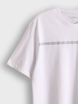 Bisiklet Yaka Bask?l? Erkek Ti??rt