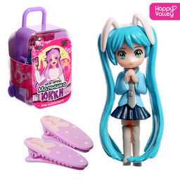 Кукла-сюрприз Малышка Юкки, в чемодане, с заколками, МИКС