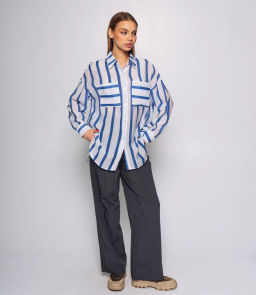 Рубашка #КТ21020 (1), синий