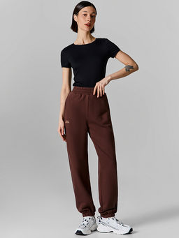 Брюки джоггеры женские коричневые