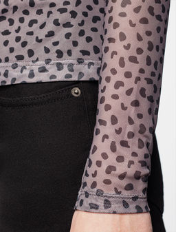 Блузка из сетки на подкладе из тонкой вискозы - Vilatte фото 2