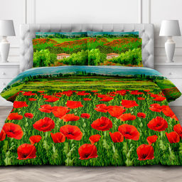 Покрывало стеганое Цветущая альпика 240х215см, спальное место 160см, бязь набивная Комфорт 121г/м2, хлопок 100%, многоигольная стежка, наполнитель синтепон 70гр, подкладка бязь отбеленная 121г/м2, Домашняя мода (Россия)  фото 6