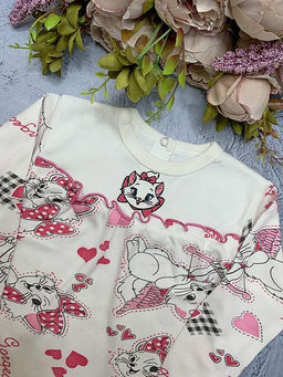 Пижама интерлок-пенье, арт.NA-PJ023(2)-ITpk, киска мари - Мамин малыш фото 3