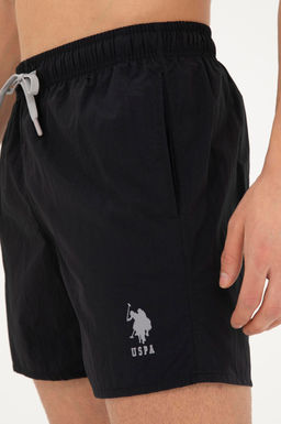 Мужские черные шорты для плавания - U.s. polo assn фото 4