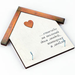 Ключница настенная «Спасибо», 15×14.8 см