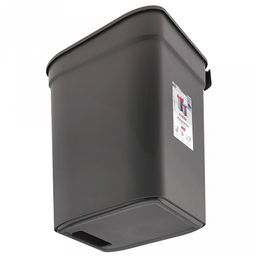 Ведро для мусора с плавающей крышкой пластмассовое Smart Bin 25л, 33,3х26,9х45,7см, с креплением для мусорных пакетов, зеленый, Econova (Россия) - Домашняя мода фото 8