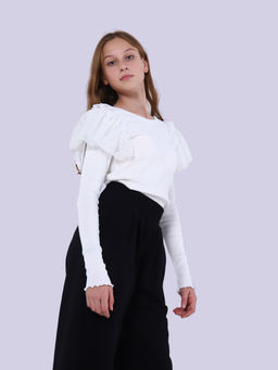 Лонгслив "Мотылёк" молоко