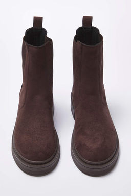 Kahverengi Suet Duz Tabanl? Chealsea Kad?n Bot TAKAW26BO00085 - Trendyolmilla фото 3