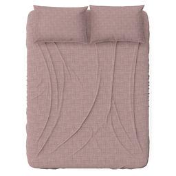 Простыня Евростандарт "Ария" беж 240х220см, поплин 115г/м2, хлопок 100%, упаковка "классическая" ПВХ 28х41см, "Домашняя мода" (Россия)