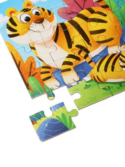 Книжка - деревяшка пазл «Животные», 48 деталей