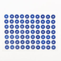 Цена за 2 шт. Аппликатор «Кузнецова», 70 колючек, спанбонд, 23×32 см, синий.