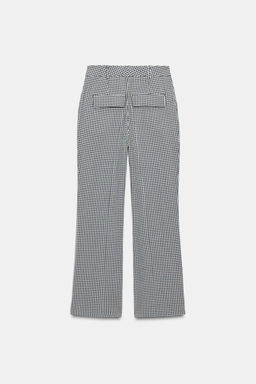 GINGHAM CHECK TROUSERS - Zara фото 8