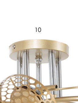 Люстра XA1322B/5, 5×60 Вт, E27, цвет золото, хром