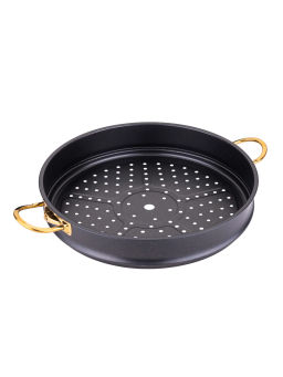 Решетка для мантоварки 34х10 с АПП, цвет: черный/золотой, арт. 34-BK/GD-34