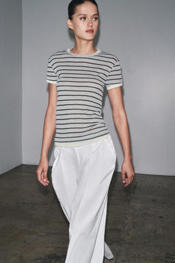 DOUBLE STRIPE T-SHIRT - Zara фото 2