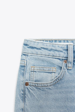 JEANS TRF CROPPED FLARE TIRO ALTO / Azul claro - Zara фото 7