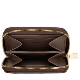 Итальянский кожаный кошелек для карт DuDu серии Hokkaido | кофейно-коричневый - Dudubags фото 4