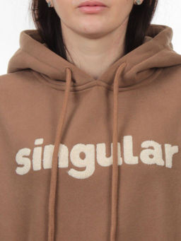 2622 BROWN Толстовка женская (85% хлопок, 10% полиэстер, 5% спандекс) - Fashion фото 4