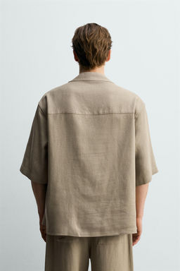 CAMISA RELAXED FIT VISCOSA - C??AMO / Vis?n - Zara фото 3