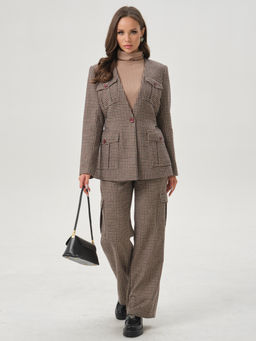 Жакет в мелкую клетку - Marchello marchellini фото 3