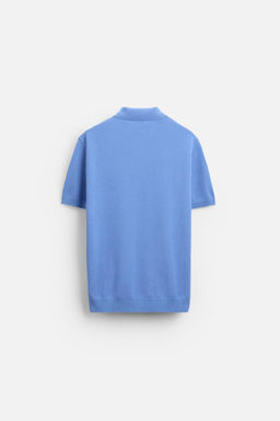 TEXTURED KNIT POLO SHIRT - Zara фото 26