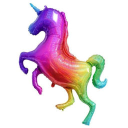Воздушные шары фольгированные 40" «Единорог радужный»